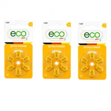 باتری سمعک اکو مدل eco plus 10 بسته 18 عددی