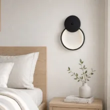 دیوارکوب 1 شعله نور از ما رشکان مدل circle.30