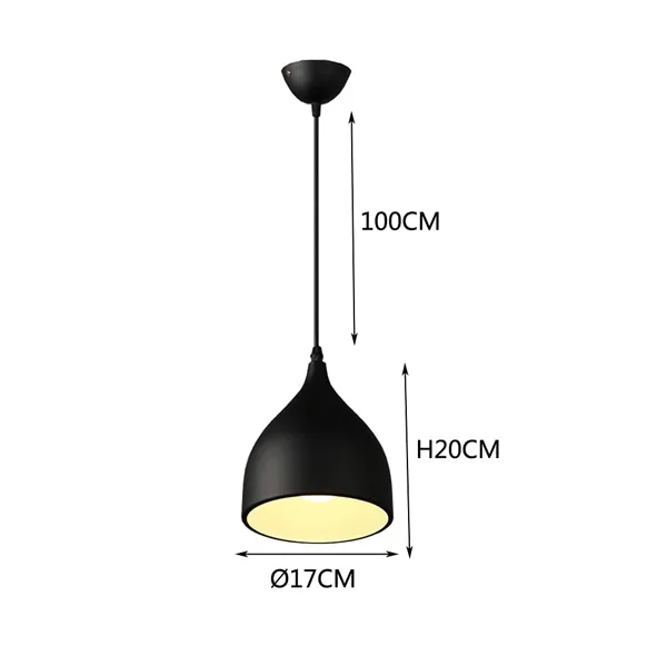 چراغ آویز مدل کاسه ای 17cm کد D4