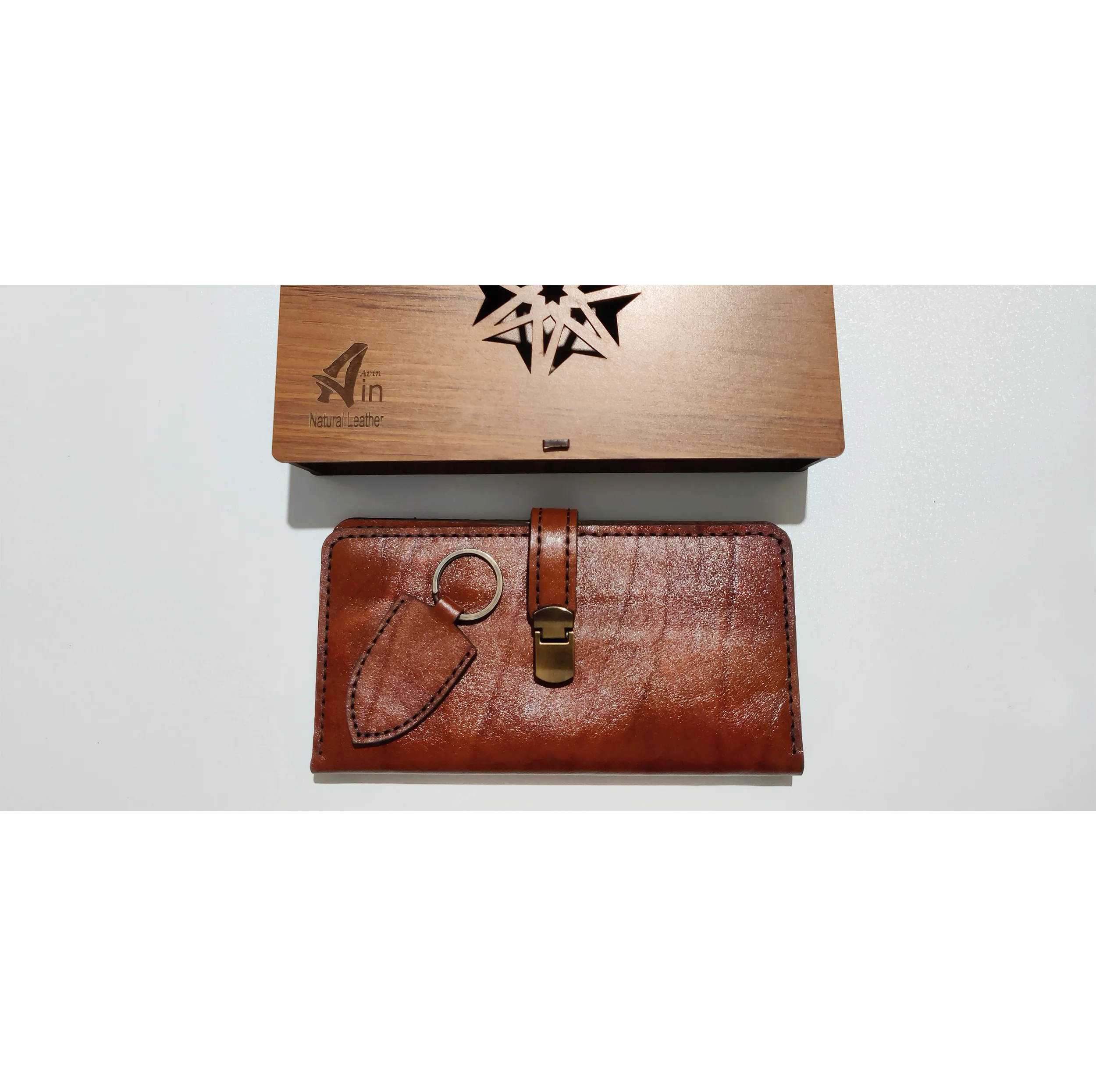 ست هدیه آوین مدل چرم طبیعی avn01