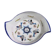 دیس چینی مدل مرغ خوری مجموعه ۲ عددی