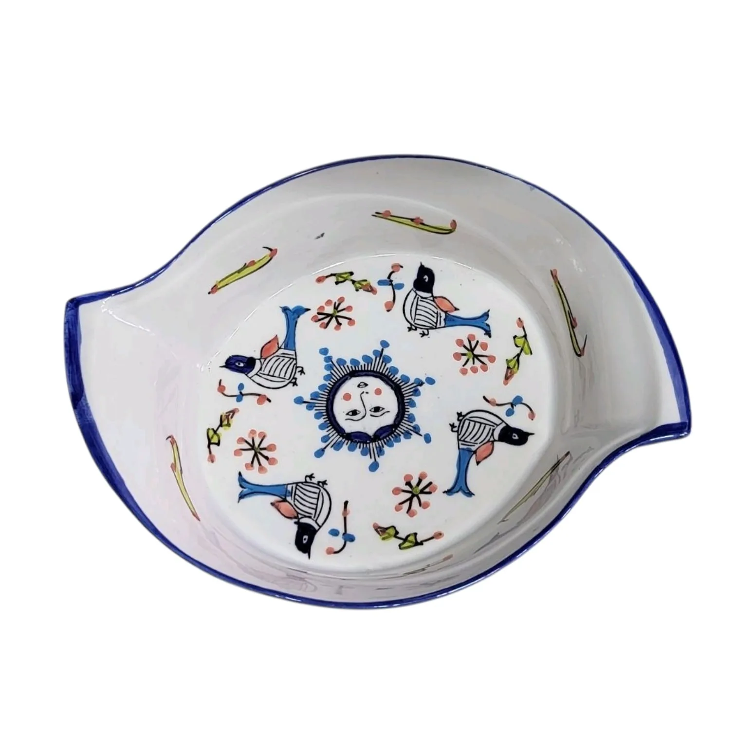 دیس چینی مدل مرغ خوری مجموعه ۲ عددی
