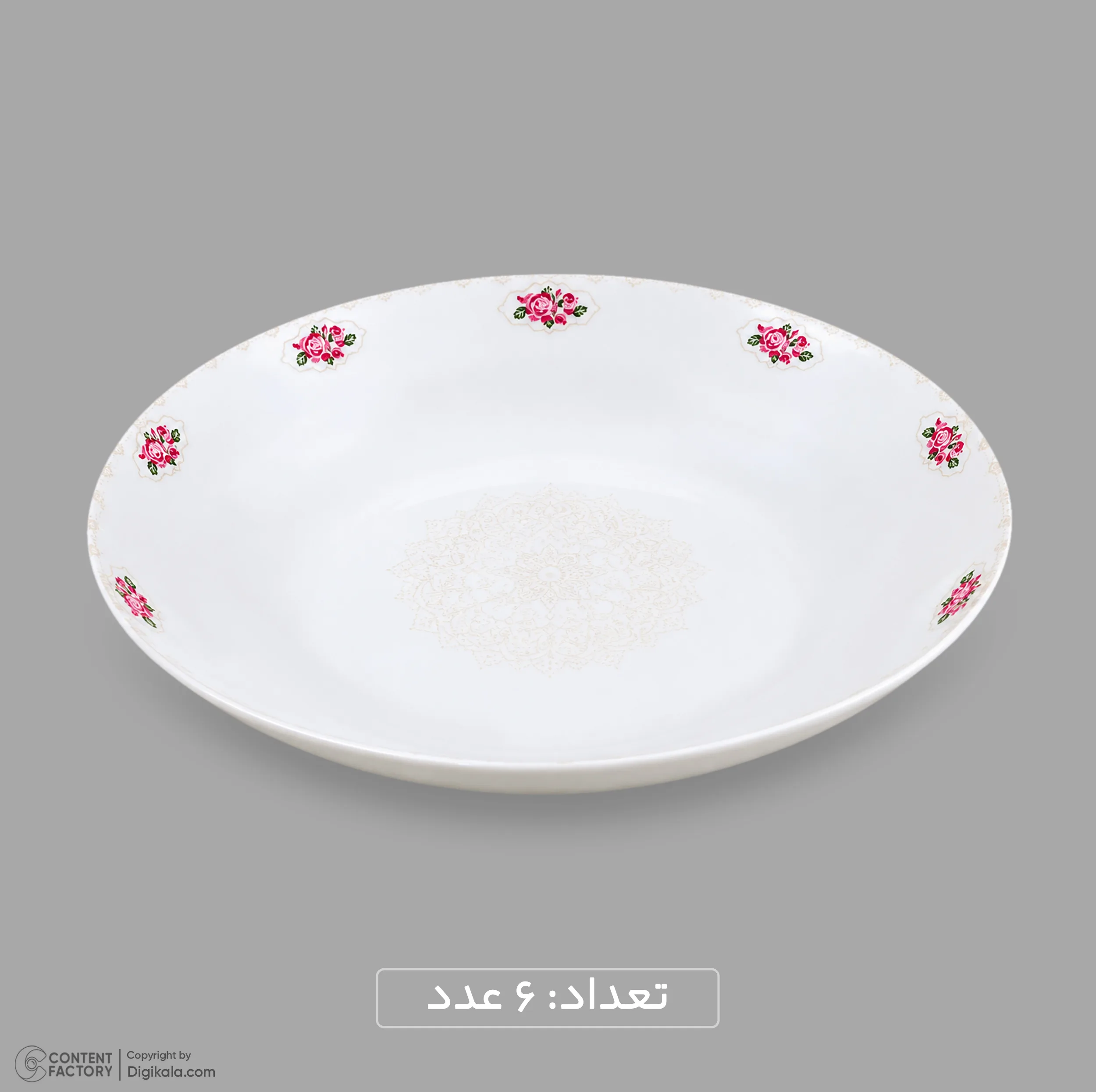 سرویس غذاخوری اوپال 26 پارچه 6 نفره دینو مدل گرد کلاسیک ورژن 3 لوستر کد 139