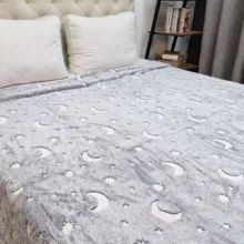 پتو مسافرتی مدل شب نما آسمان سایز 185x145 سانتی متر