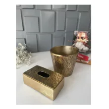 جای دستمال کاغذی مدل آلومینیوم طرح لاویز