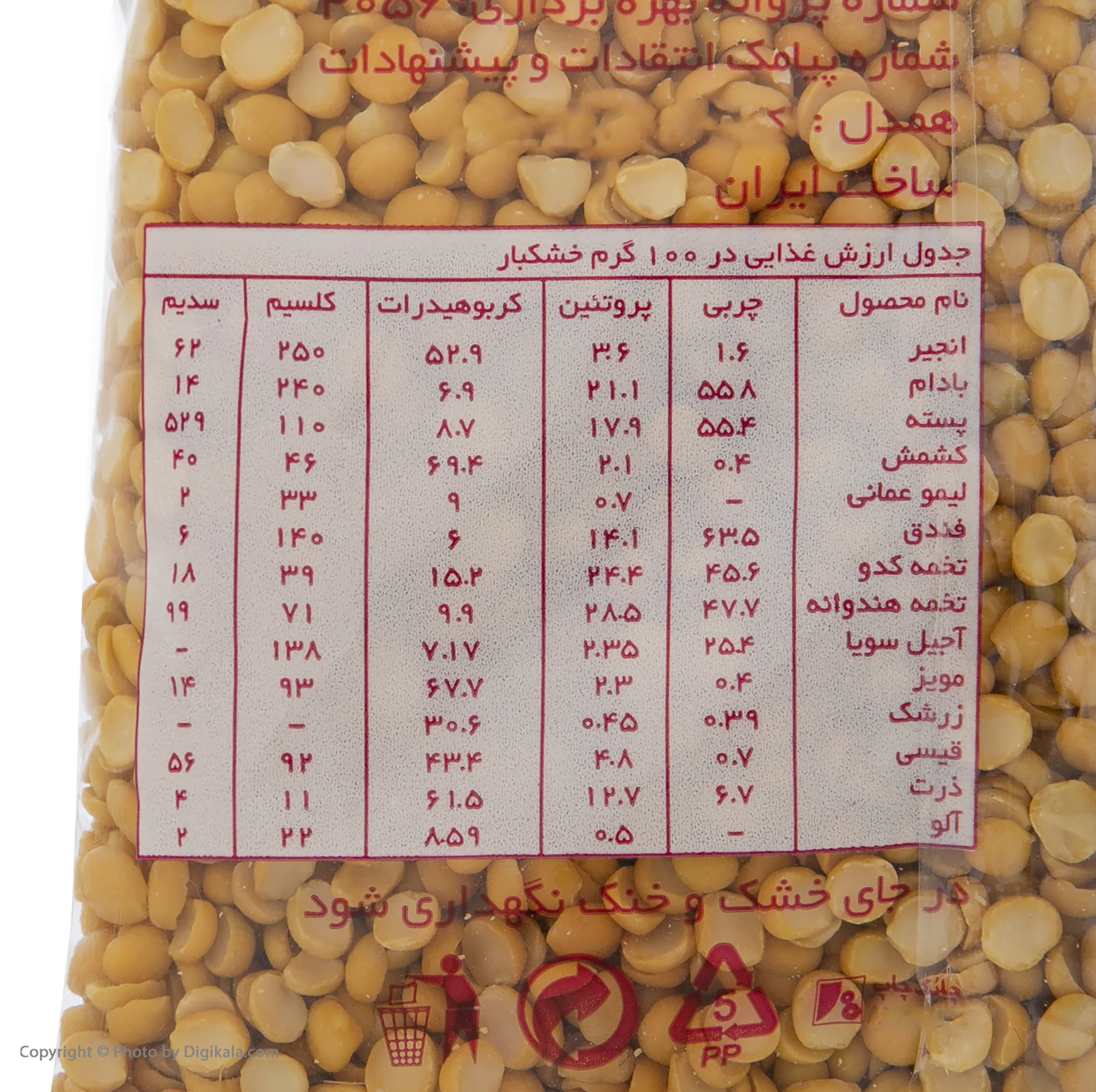 لپه همدل - 450 گرم