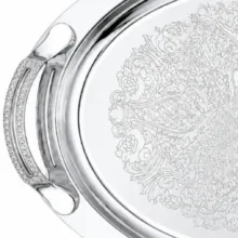 سینی مدل بیضی سایز 40*28 سانتی‌متر