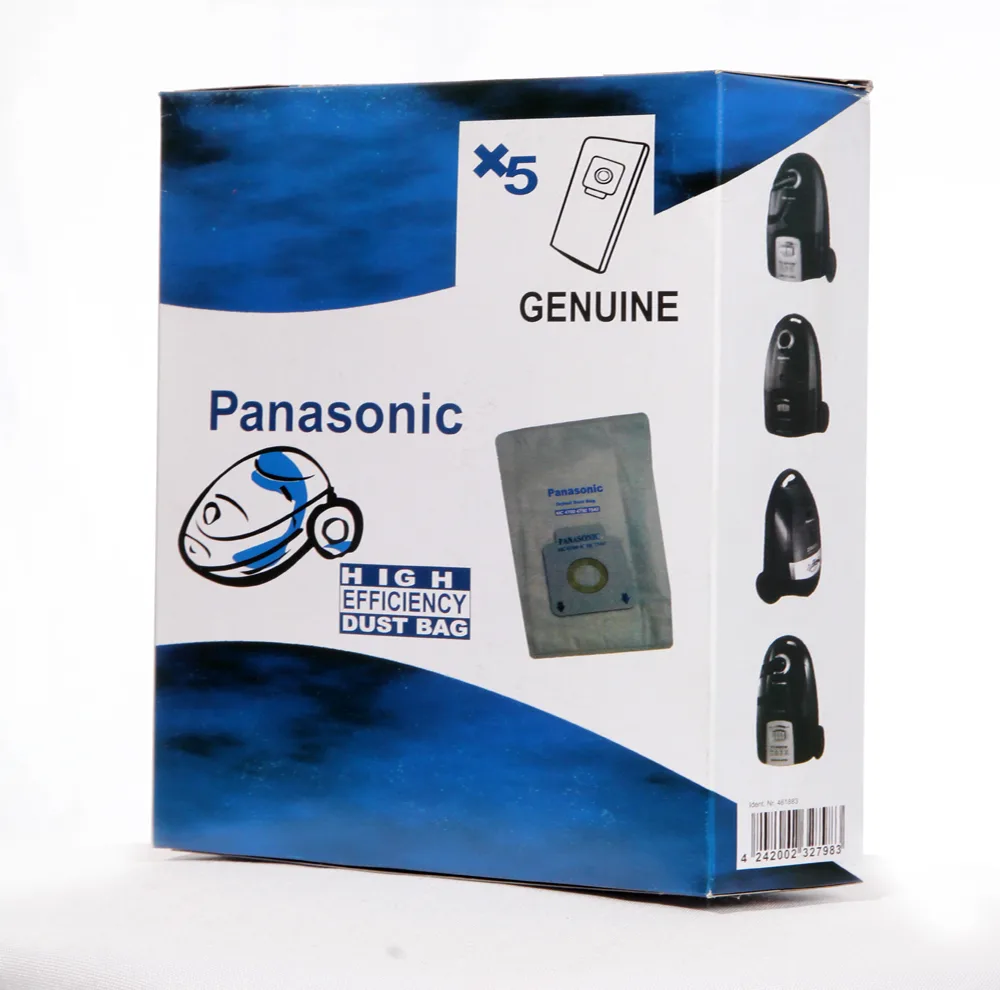 پاکت جاروبرقی مدل GENUINE کد B- PANASONIC بسته 5 عددی مناسب برای جارو برقی پاناسونیک