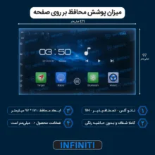 محافظ صفحه نمایش خودرو اینفینیتی مدل PRO مناسب برای مانیتور 7 اینچ