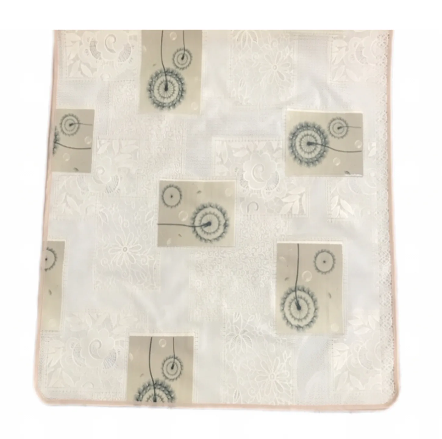 سفره 6 نفره مدل رویال طرح گیپور سایز 140×100 سانتی متر