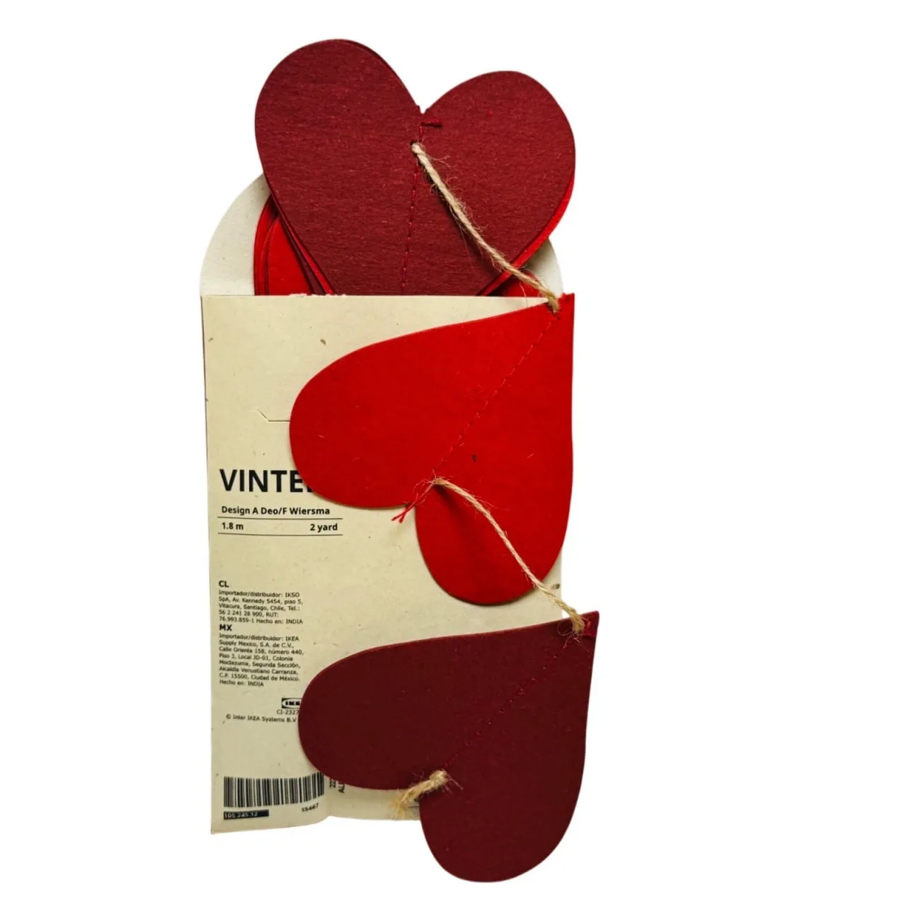 ریسه تزیینی ایکیا مدل Vinterfint طرح قلب دار کد 90574211