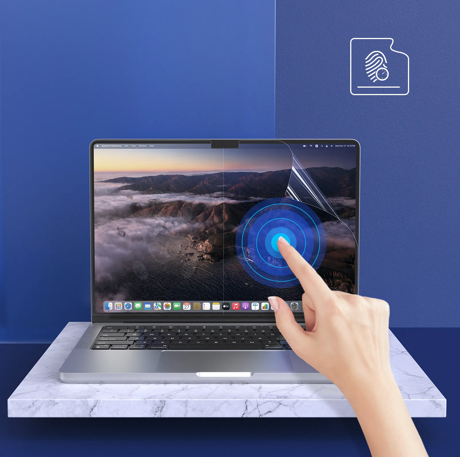 محافظ صفحه نمایش لنشن مدل PRO-14-N مناسب برای مک بوک پرو 14 اینچی A2442 2021