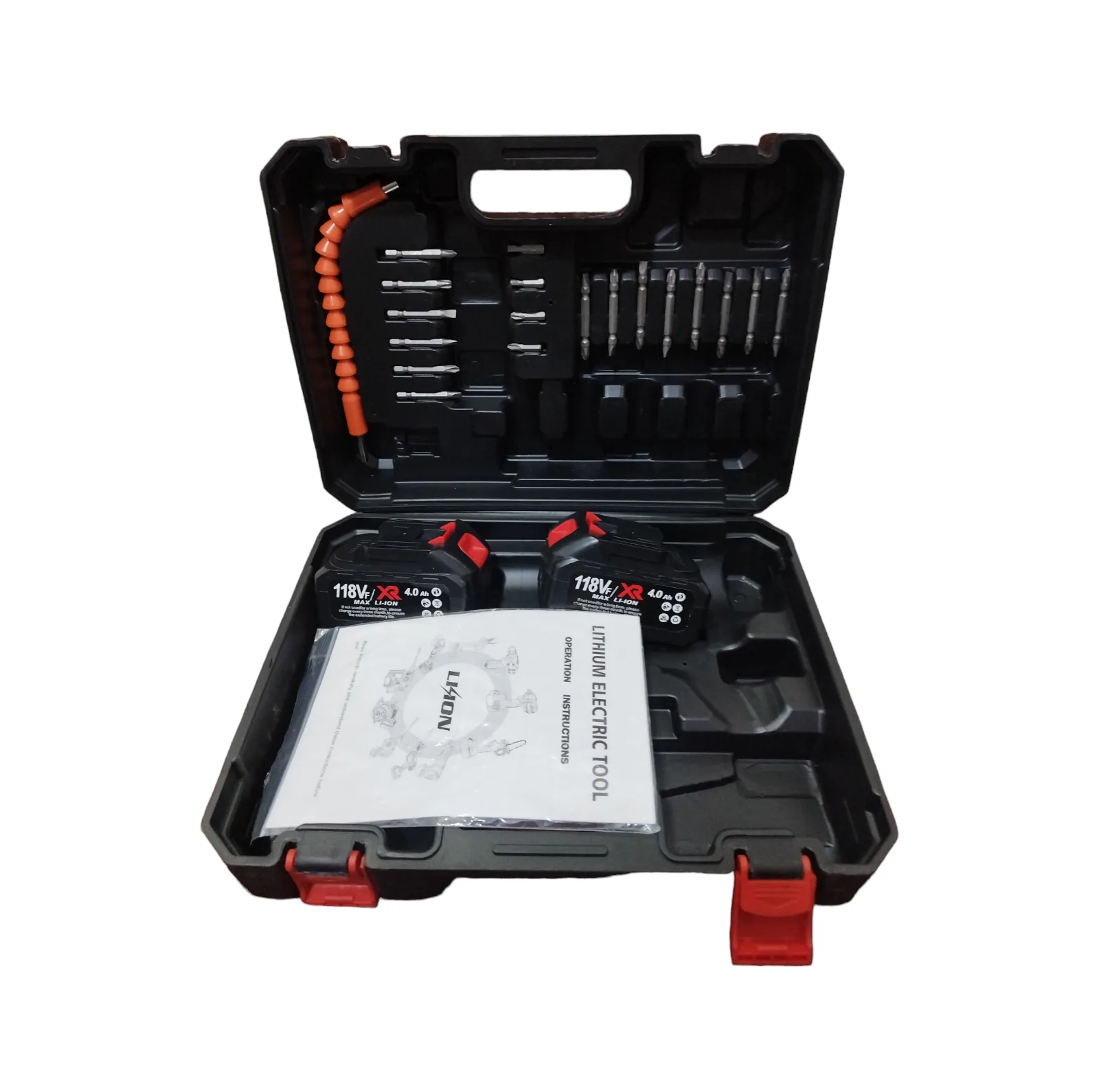 آچار بکس شارژی باس مدل  118vf4ah-brushless مجموعه 26 عددی
