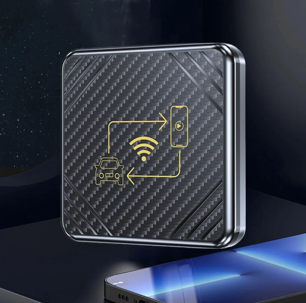 کارپلی و اندروید اتو مدل Wireless CarPlay/Android Auto Q1 به همراه کابل Type-C به USB و کابل Type-C به Type-C