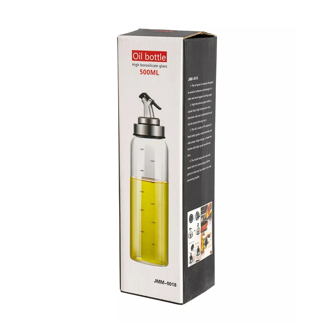 ظرف روغن مدل BROSILICATE کد 500ML-AF125