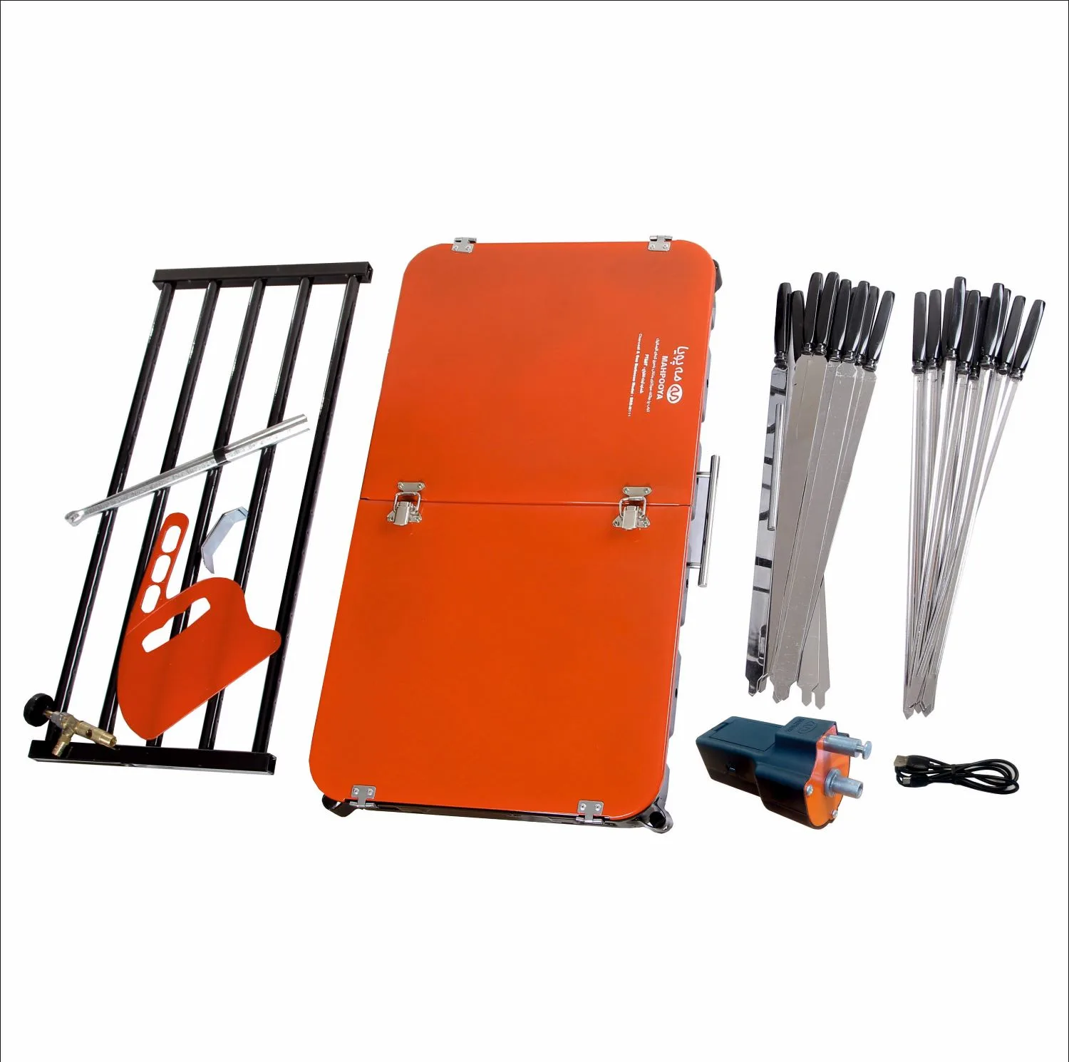 کباب پز مه پویا مدل دوگانه سوز  کد BRB-M111