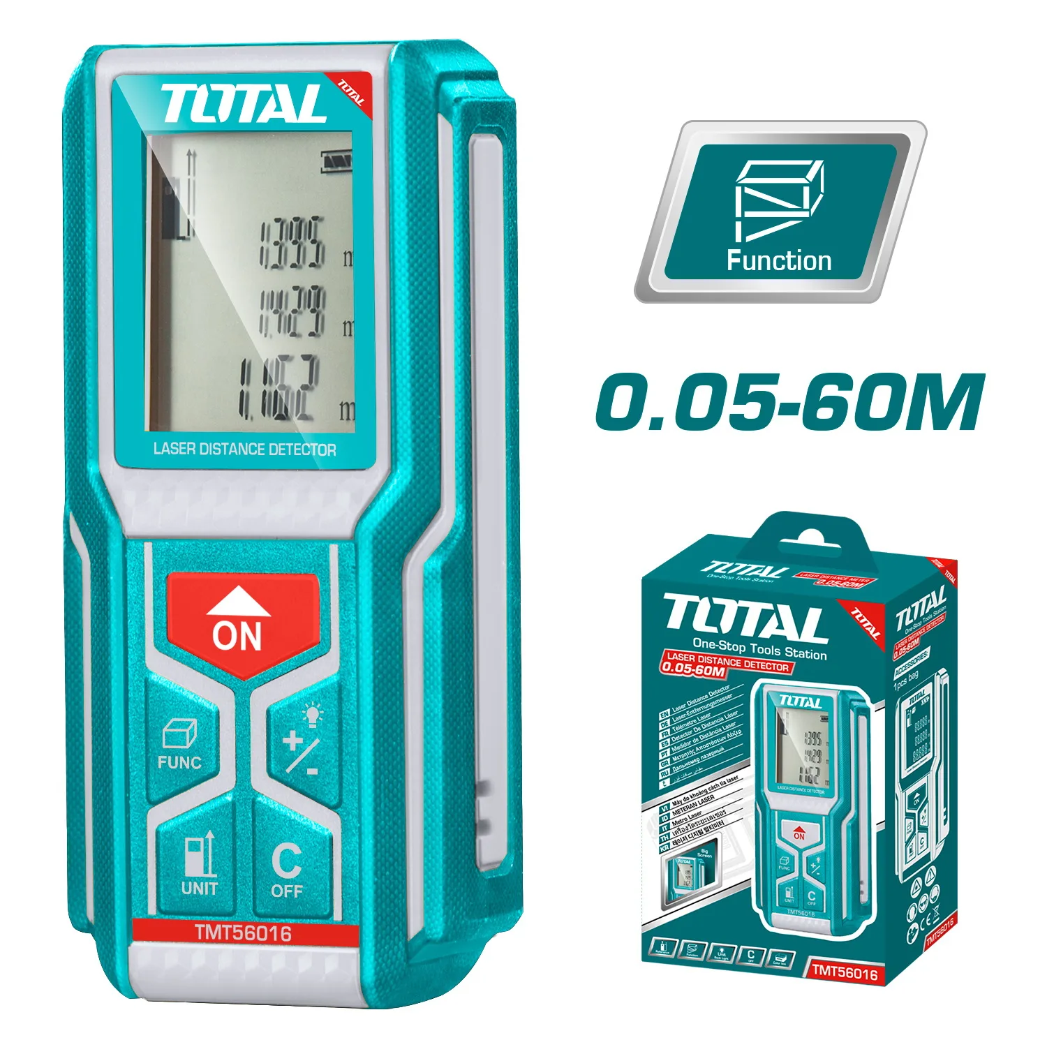 متر لیزری توتال مدل TMT56016