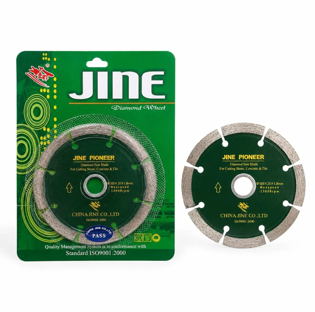 صفحه مینی فرز الماسه سگمنت‌دار جاین پایونیر مدل 19-GB11270 سایز 105 میلی‌متر مجموعه 10 عددی