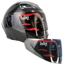 کلاه کاسکت فک متحرک استیل برد مدل Predator کد 2376