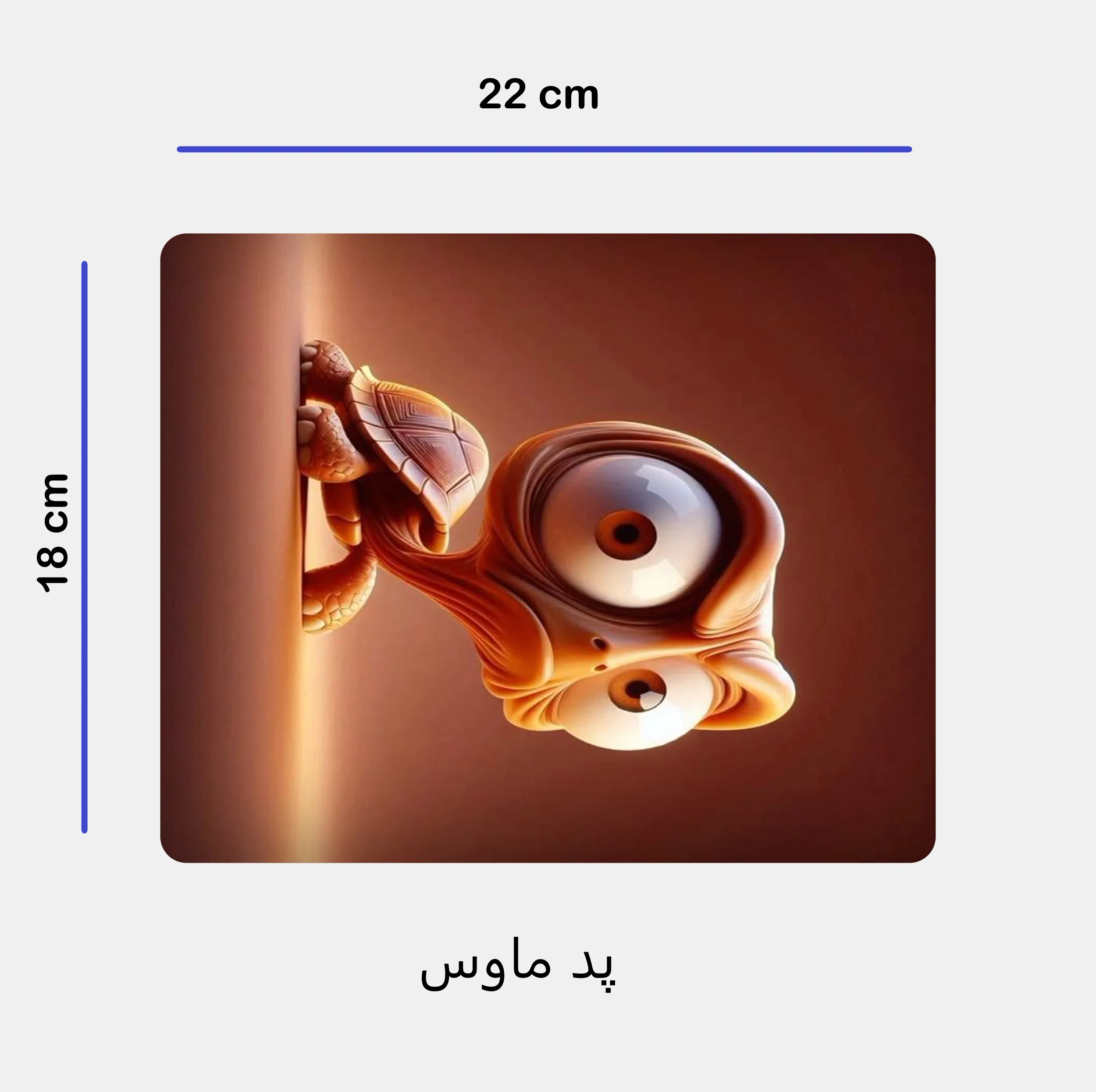 ست ماگ سرامیکی به همراه زیر لیوانی و پدماوس مدل لاک پشت کد 381