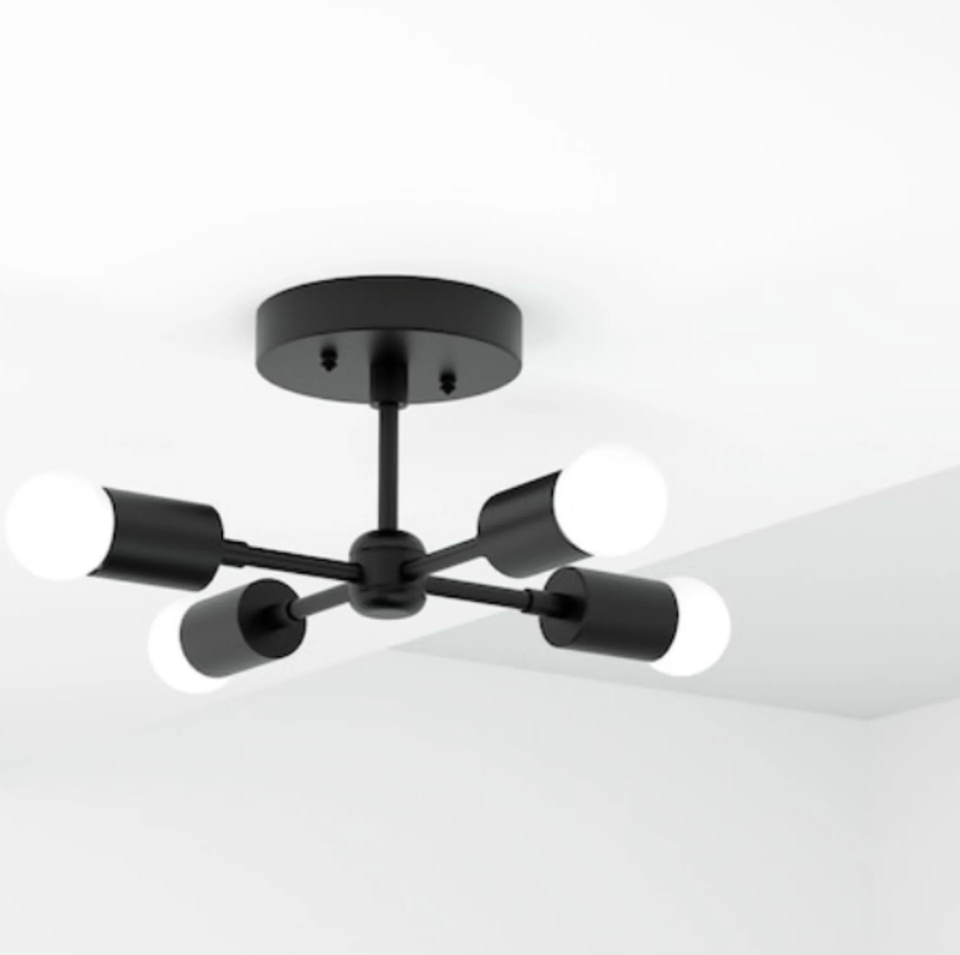 چراغ سقفی چهار شعله مدل مدرن کد S12