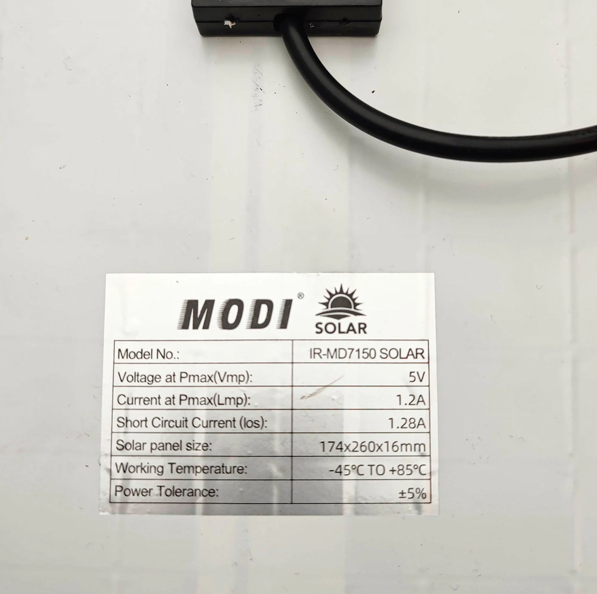 پروژکتور خورشیدی 50 وات مودی مدل IR-MD7250 طرح IP66