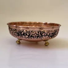 آجیل خوری مسی مدل آفتابگردان سه پایه کد ZH321.19