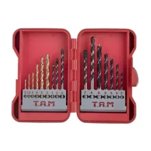 مته چوب و فلز و الماسه تام مدل AJ-W/M/A-123074 مجموعه 16 عددی