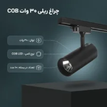چراغ ریلی 30 وات مدل COB بسته 10 عددی