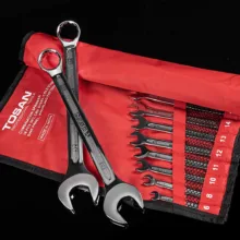 آچار یکسر تخت و یکسر رینگی توسن مدل TI101-S18 بسته 18 عددی