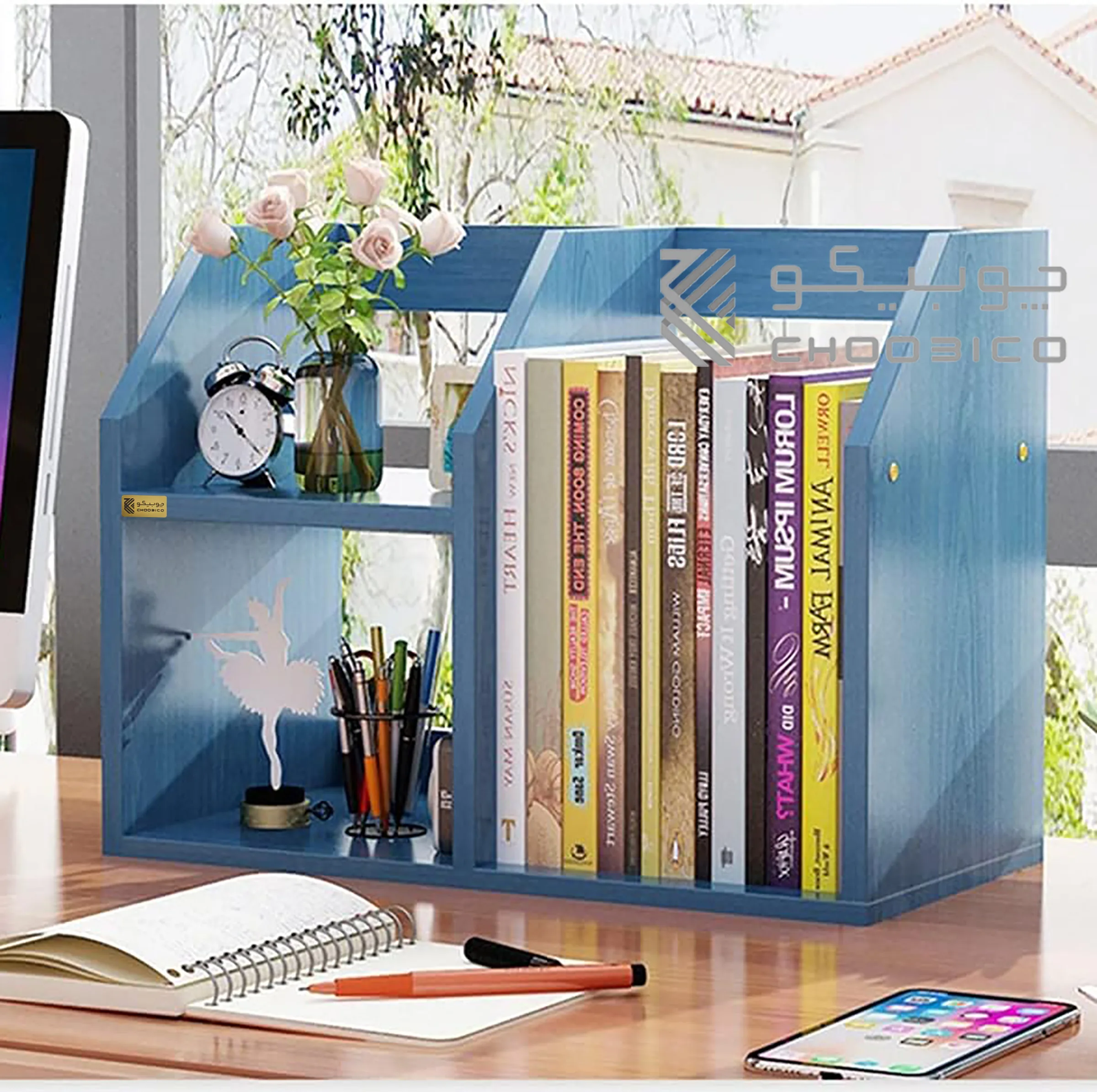 کتابخانه رومیزی چوبیکو مدل bookshelf410