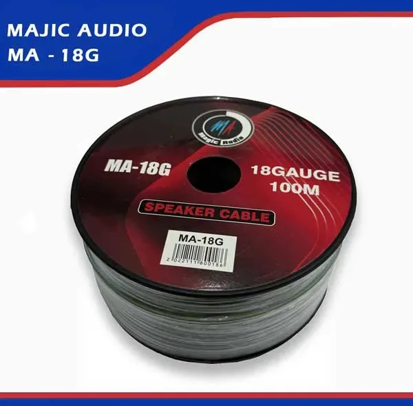 سیم بلندگو مجیک آدیو مدل MA-18G طول 100 متر