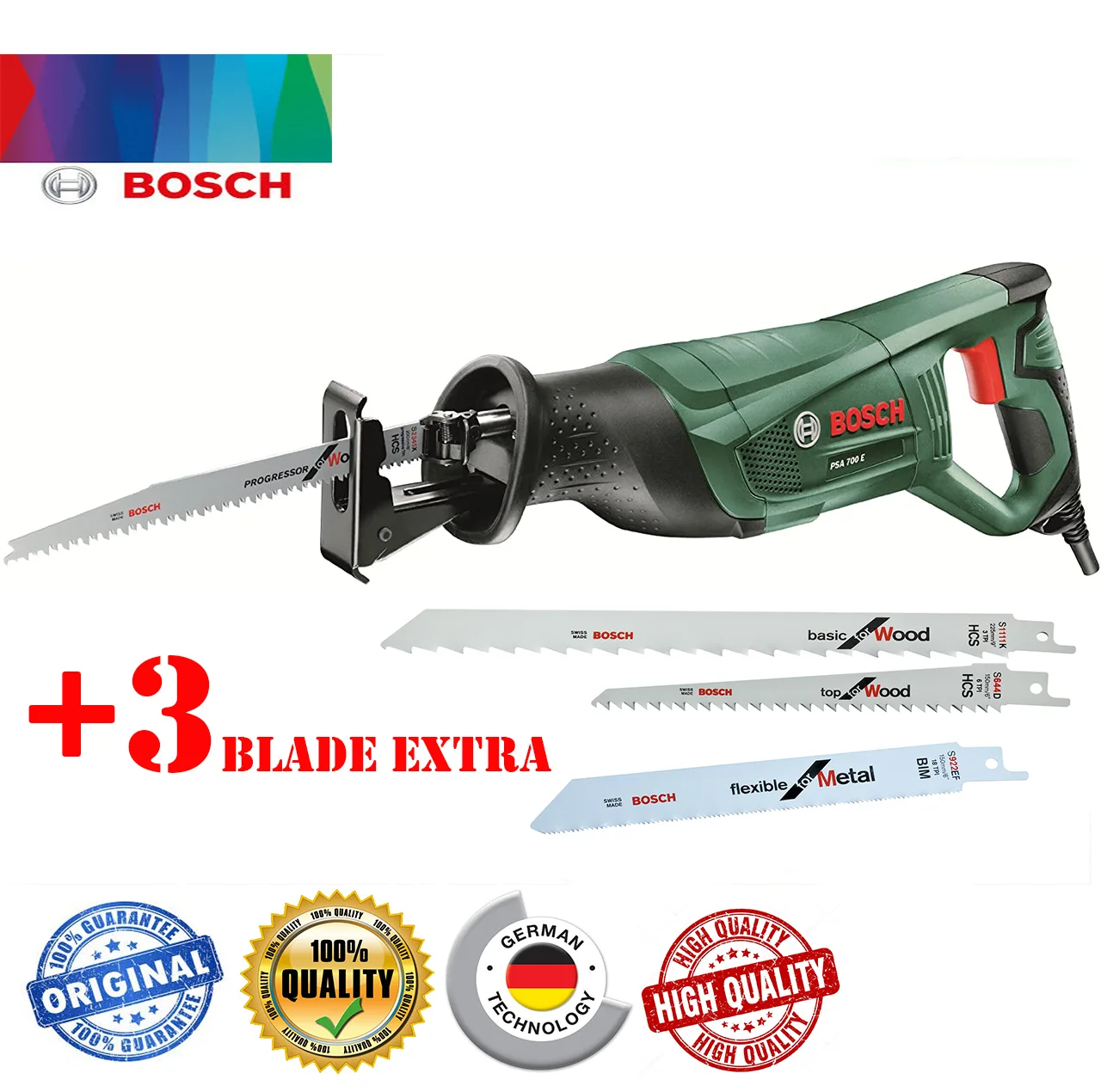 اره افقی بر بوش مدل PSA 700 E Extra