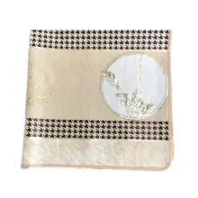 سفره 3 نفره مدل لوتوس پشت نخی کد 06 سایز 100×80 سانتی متر