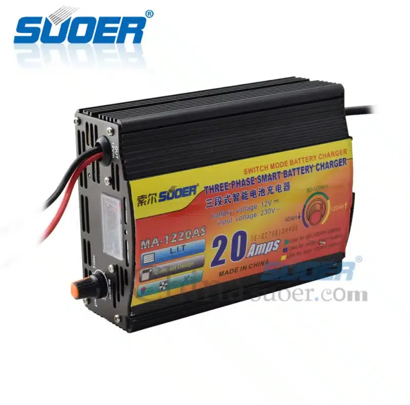 شارژر باتری 12 ولت 20 آمپر سوئر مدل MA-1220AS-PRO