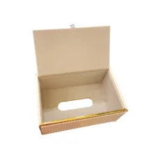 جعبه دستمال کاغذی مدل چرمی کد 11