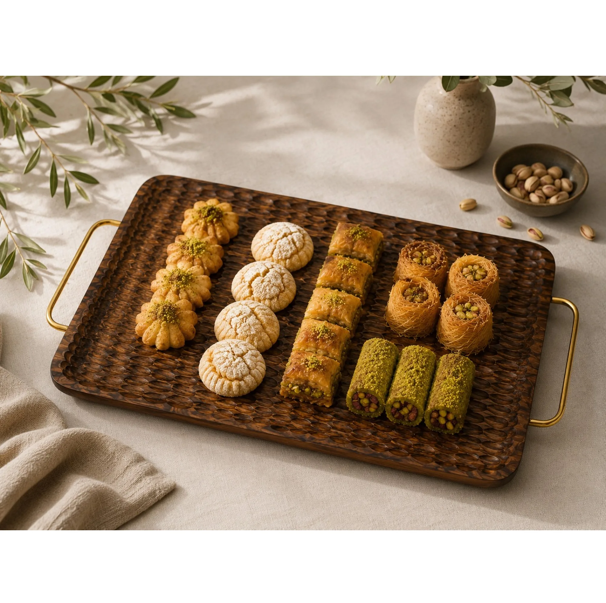 سینی مدل گردو مغارخورده