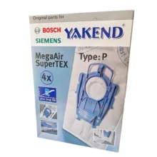 پاکت جاروبرقی یاکند مدل TYPE:P مناسب جاروبرقی بوش بسته 4 عددی