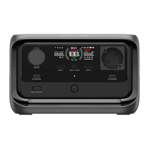 باتری خورشیدی اکوفلو مدل RIVER 3 Plus Portable Power Station ظرفیت 858 وات ساعت