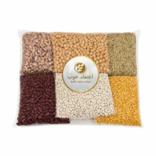 عدس و لوبیا چیتی و قرمز و سفید و لپه و نخود اعتماد خوب – 500 گرم بسته 6 عددی