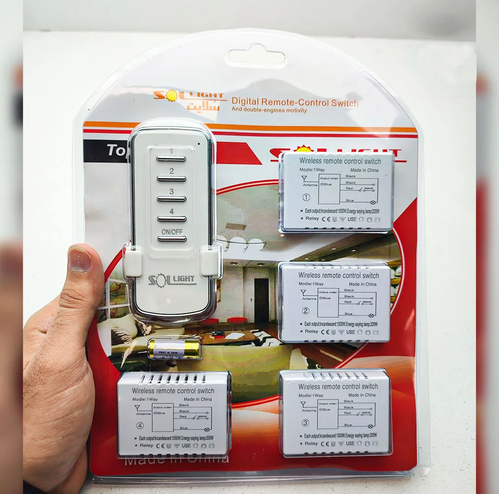 ریموت سلایت مدل 4 کانال گیرنده جدا