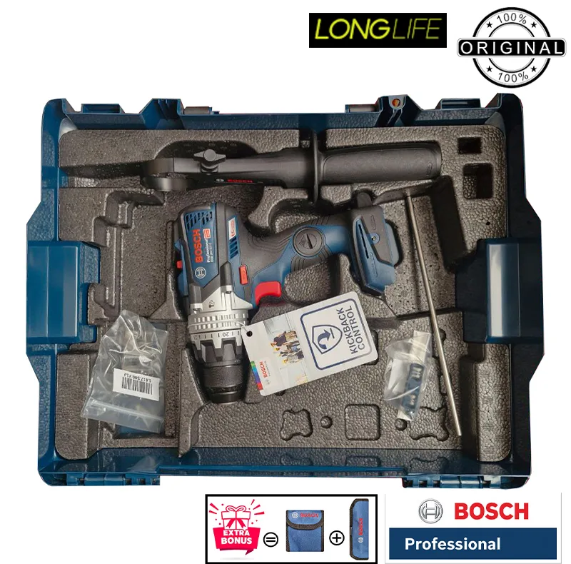 دریل پیچ گوشتی شارژی چکشی 18 ولت بوش مدل ( GSB 18V-110 C Brushless ( Without battery and charger