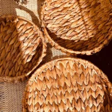 سینی مدل حصیری مجموعه سه عددی