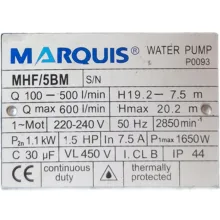 پمپ آب 1.5 اسب بخار مارکوئیس مدل MHF/5BM