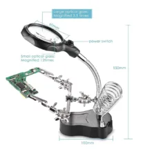 گیره مونتاژ مدل TE-801 به همراه ذره بین
