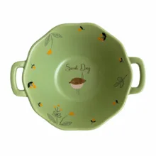 کاسه آجیل خوری مدل  دو دسته طرح پرنده