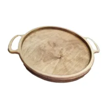 سینی دسته دار مدل چوبی کد 654 سایز 25×25 سانتی متر