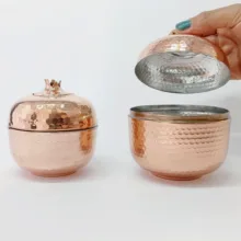 قندان مسی کد HS84 بسته 2 عددی