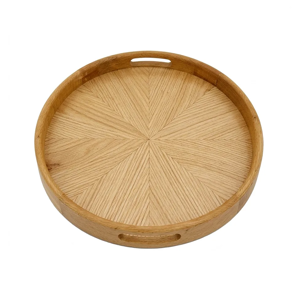 سینی دسته دار سوما مدل so-2565 چوبی سایز 35*35 سانتی متر