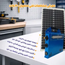 پکیج برق خورشیدی اضطراری 192 وات رساما مدل R192LIF40